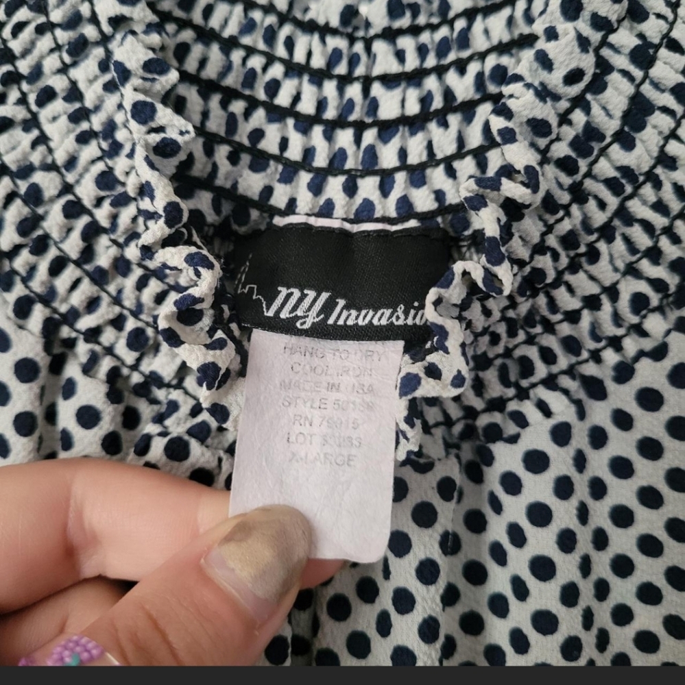 NY Invasion Polka Dot Blouse